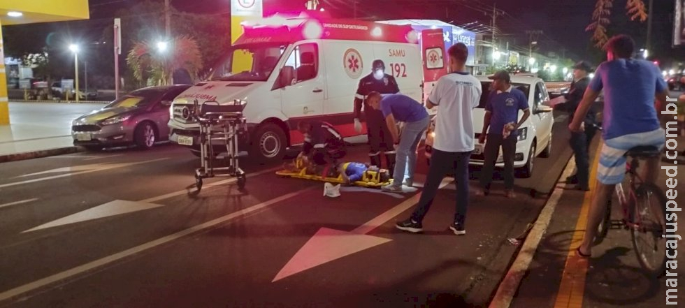 Moradora de Caarapó é atropelada ao tentar atravessar avenida em Dourados