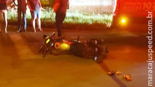 Motociclista corre da PM, derruba adolescente e acaba preso em Dourados Motociclista corre da PM, derruba adolescente e acaba preso em Dourados