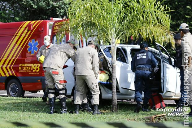 Perseguição policial termina com jovem preso e idosa ferida na Afonso Pena