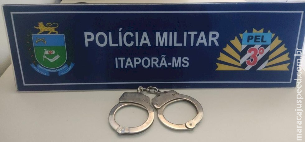Polícia Militar de Itaporã prende homem com mandado de prisão