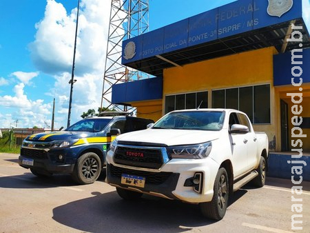 PRF recupera caminhonete em Corumbá PRF recupera caminhonete em Corumbá