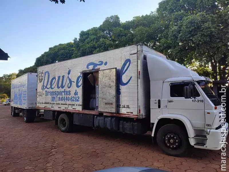 Produtos contrabandeados são apreendidos em caminhão no Noroeste 