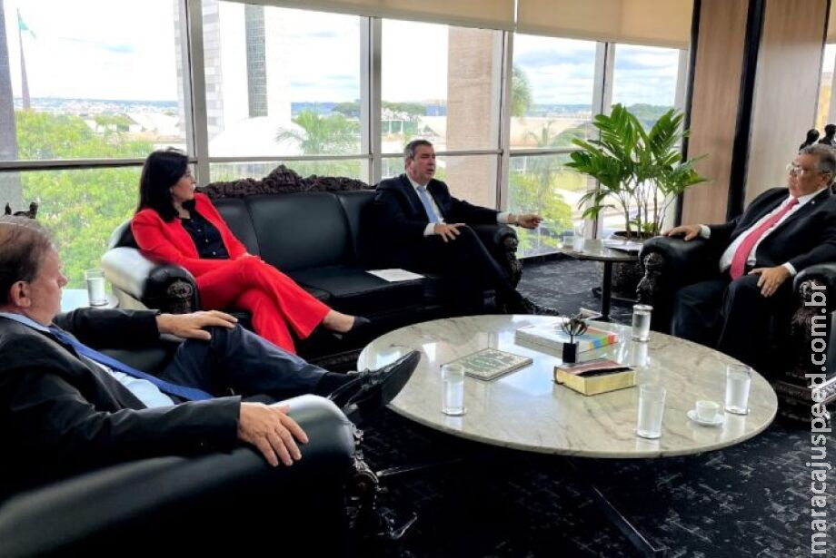 Riedel se encontra com Ministro da Justiça e discute questão indígena e presídios em MS Riedel se encontra com Ministro da Justiça e discute questão indígena e presídios em MS