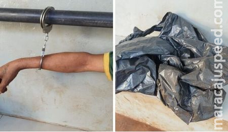 Após roubar fios, ladrão tenta se esconder em saco de lixo e acaba preso em Dourados