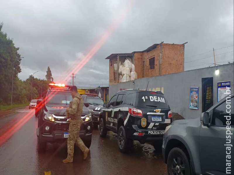 Casal preso durante megaoperação usava ferro-velho como fachada para venda de cocaína