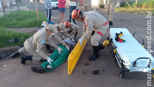 Ciclista é atropelado e 