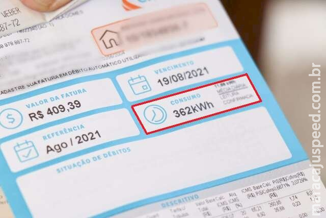 Conta de luz fica 10,48% mais cara para consumidores residenciais Conta de luz fica 10,48% mais cara para consumidores residenciais
