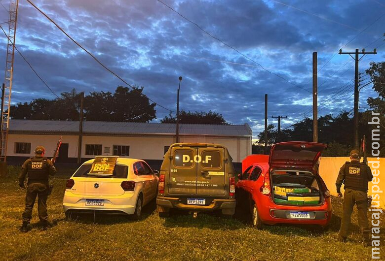DOF prende quatro por tráfico de drogas e recupera dois veículos durante feriado DOF prende quatro por tráfico de drogas e recupera dois veículos durante feriado