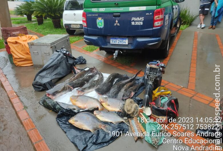 Grupo paulista é preso e multado por transporte de pescado ilegal