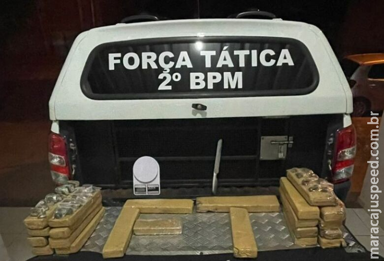 Homem é preso com 18 quilos de maconha após abordagem policial
