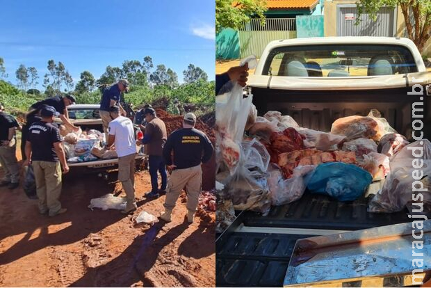 Mais de 700 kg de carne e produtos são aprendidos em Guia Lopes