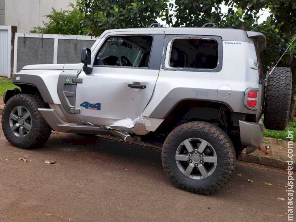 Motocicleta morre após ser atropelado por Jeep no centro de Dourados