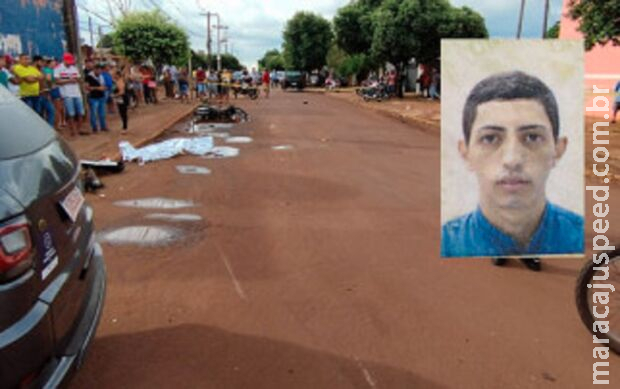 Motociclista bate em caminhonete e morre em Dourados Motociclista bate em caminhonete e morre em Dourados