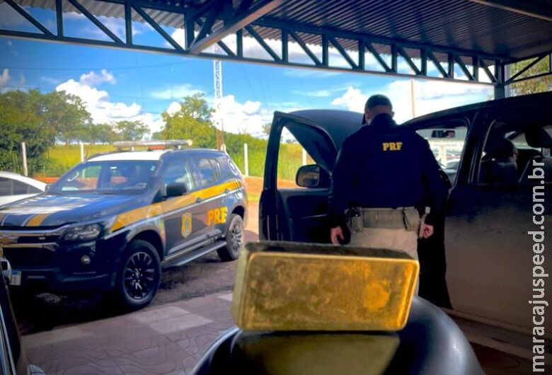 Polícia apreende barra de ouro sem nota fiscal na rodovia BR-158 Polícia apreende barra de ouro sem nota fiscal na rodovia BR-158