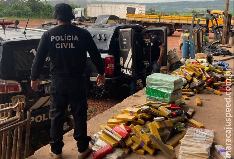 Polícia incinera cerca de 1 t de droga apreendida na região norte de MS 