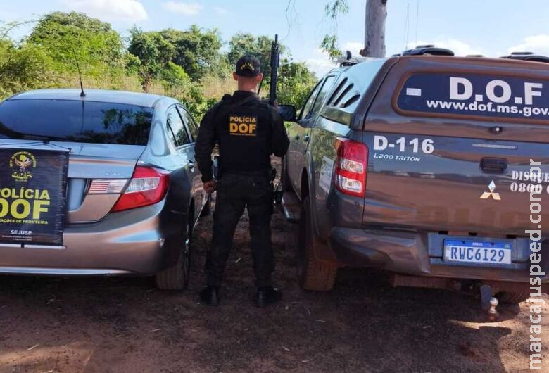 Veículo roubado no Rio Grande do Sul é recuperado em MS Veículo roubado no Rio Grande do Sul é recuperado em MS