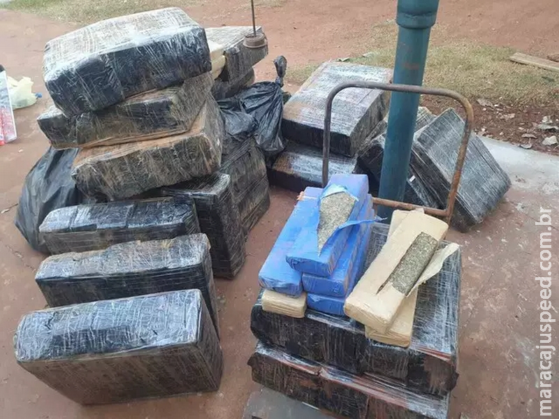Dois homens são presos com 400 kg de maconha na MS-142