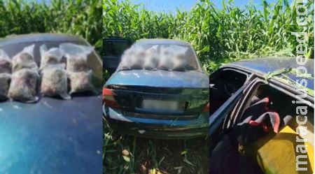GARRAS apreende veículo Vectra em Sidrolândia com carga de maconha e skunk durante operação HORUS
