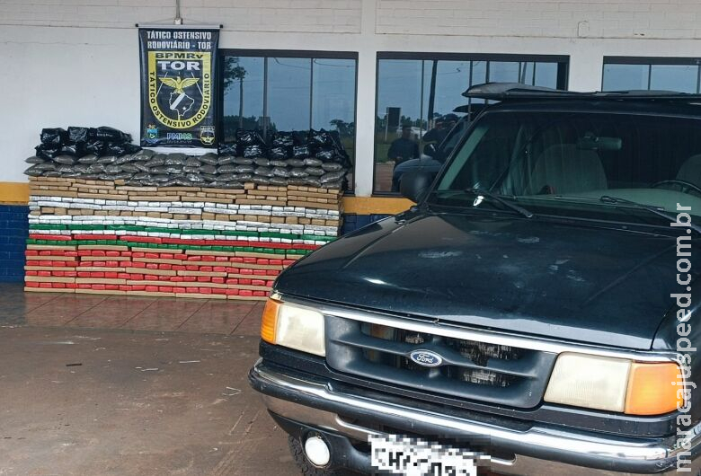 Homem é preso com mais de meia tonelada de maconha em rodovia estadual 