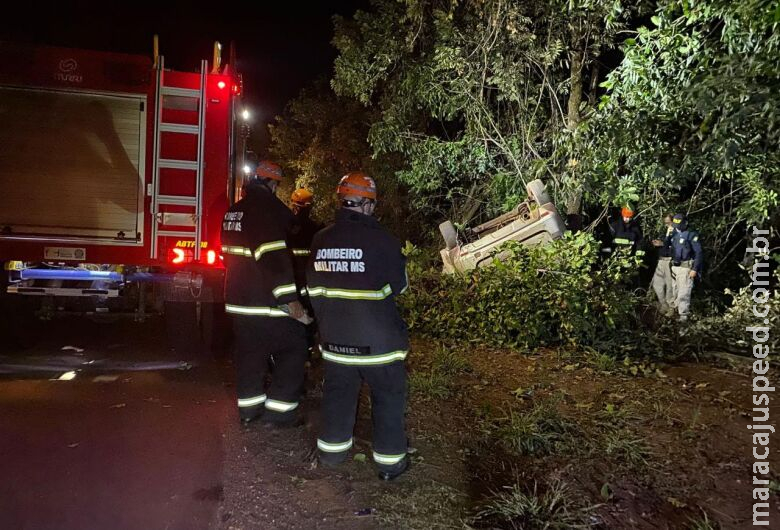 Homem morre após capotar veículo em rodovia de MS Homem morre após capotar veículo em rodovia de MS