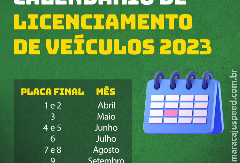 Maio é mês do licenciamento das placas final 3