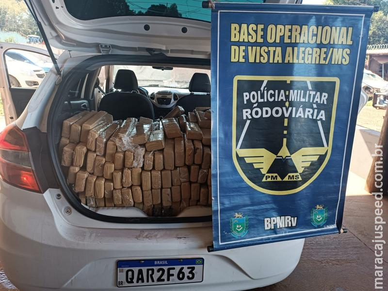 Maracaju: Polícia Militar Rodoviária recupera veículo roubado e apreende grande carga de drogas na MS 164