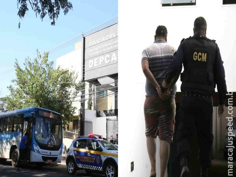 Ônibus é escoltado pela Guarda após tarado assediar crianças em Campo Grande