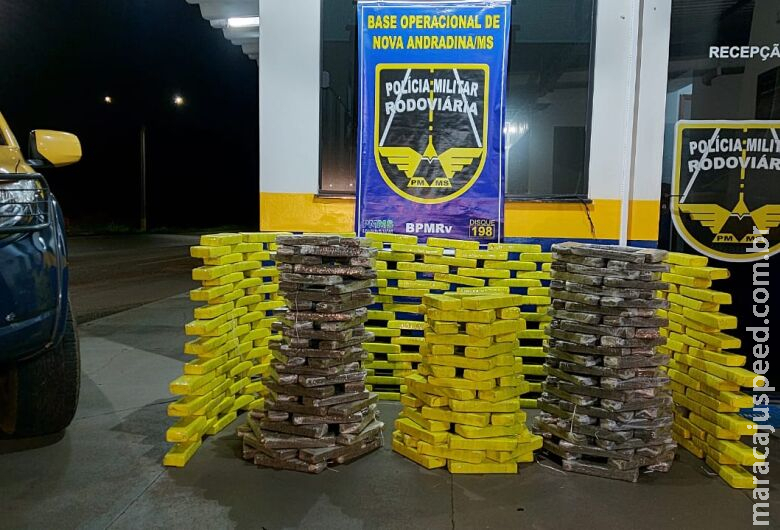 Polícia apreende quase 300 kg de maconha em carro abandonado na MS-134 