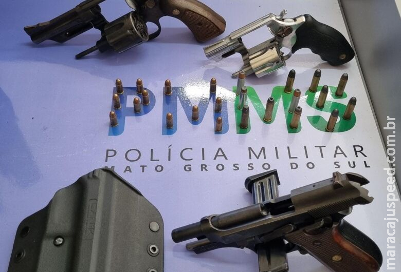 Polícia apreende três armas de fogo em bairro de Campo Grande 