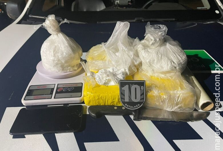 Polícia prende suspeito com mais de três quilos de cocaína na Capital 