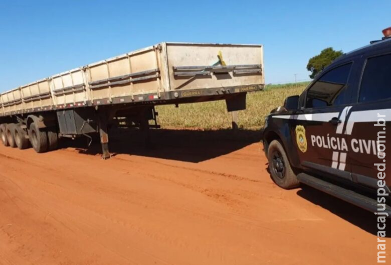 Polícia recupera carreta após roubo no qual dono ficou refém