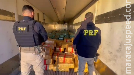 PRF apreende 14,9 toneladas de maconha em Nova Alvorada do Sul PRF apreende 14,9 toneladas de maconha em Nova Alvorada do Sul