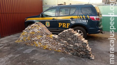 PRF apreende 448 Kg de cocaína em Miranda