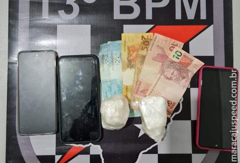 Quatro são presos com 200 gramas de cocaína em Paranaíba