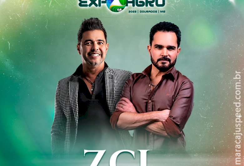 Show de Zezé Di Camargo e Luciano terá entrada gratuita na Expoagro/Dourados