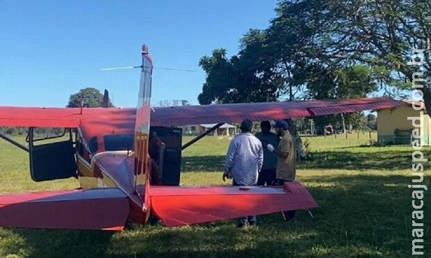 Trabalhador é socorrido de avião ao ter dedos amputados em fazenda de MS