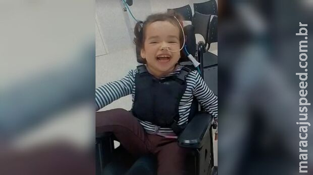 Após coração perfurado, Valentina vence uma batalha por dia e orgulha pais em Campo Grande