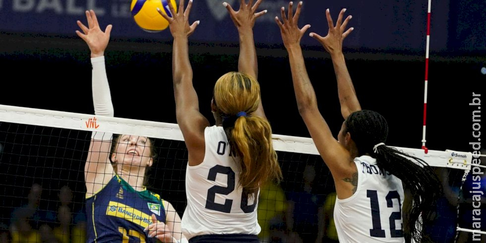 Brasil sofre 2º revés na Liga das Nações Feminina com derrota para EUA Brasil sofre 2º revés na Liga das Nações Feminina com derrota para EUA