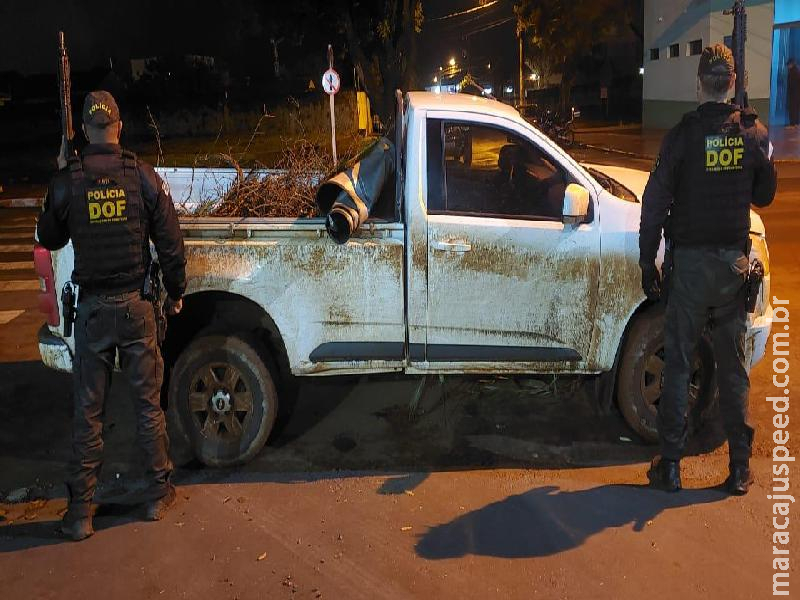 Caminhonete roubada em dezembro é recuperada pelo DOF em Maracaju Caminhonete roubada em dezembro é recuperada pelo DOF em Maracaju