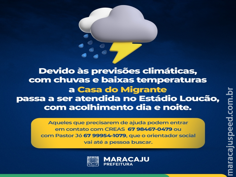 Com baixas temperaturas, Secretaria de Assistência Social monta força-tarefa no Estádio Municipal Luiz Gonzaga Prata Braga - Loucão