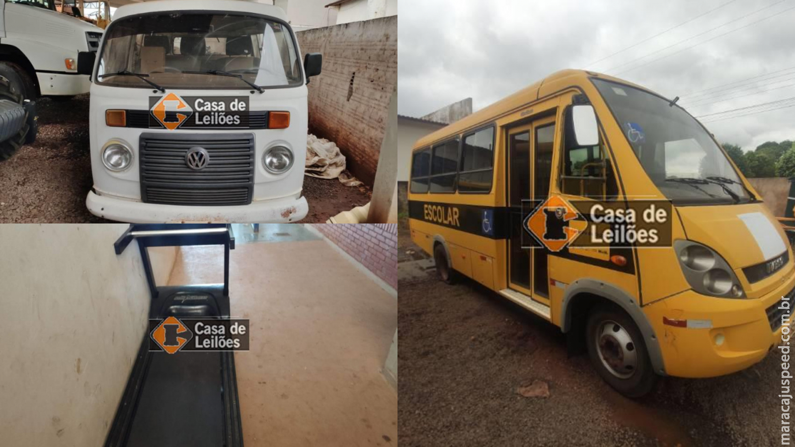 De Kombi a esteira de corrida, Prefeitura leiloa bens com lances a partir de R$ 30
