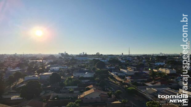 Frio dá trégua e sábado será de sol e temperaturas altas em MS