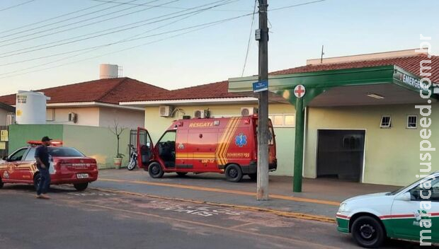 Jovem é socorrido às pressas após cair de telhado de construção em Bataguassu