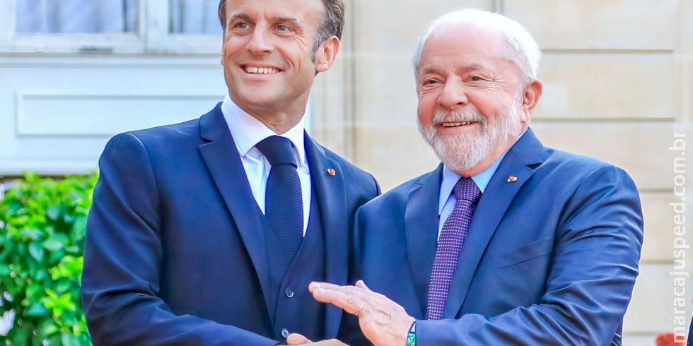 Lula e Macron conversam sobre acordo entre Mercosul e União Europeia Lula e Macron conversam sobre acordo entre Mercosul e União Europeia