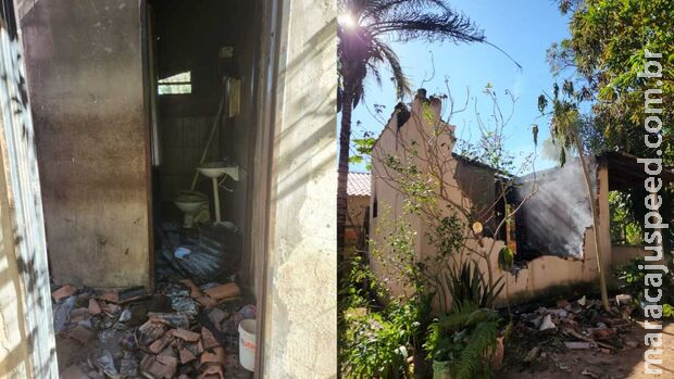 Marido é preso por deixar esposa trancada em casa que pegou fogo em Coxim