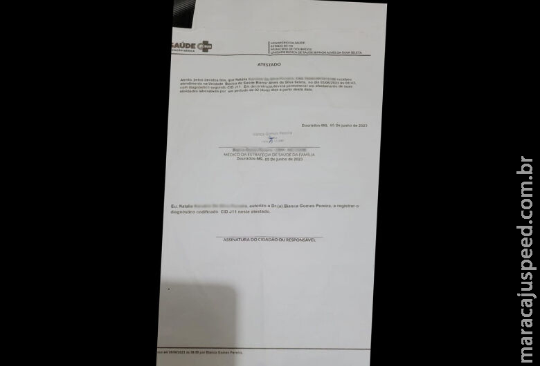 Médica vai à polícia após ter assinatura e registro profissional usado em atestado falso