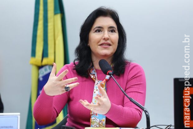 Ministra Simone Tebet vai até a Câmara para explicar suposta Ministra Simone Tebet vai até a Câmara para explicar suposta
