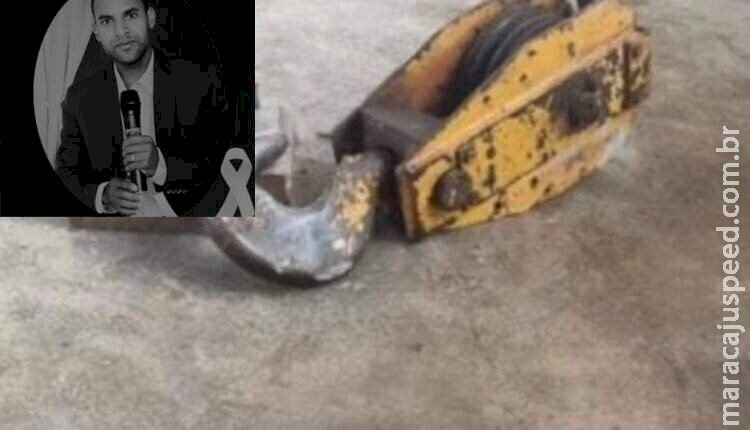 Morador de MS morre ao ser atingido por peça de 300 kg em Goiás