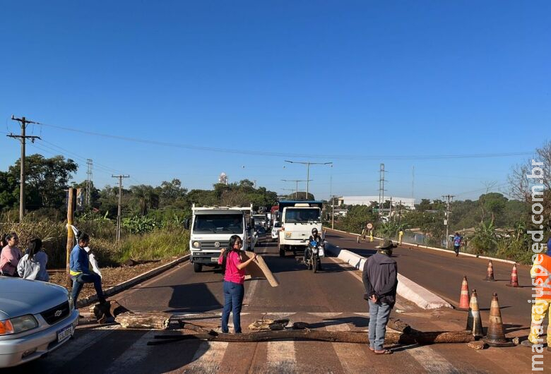 No dia do julgamento sobre Marco Temporal, rodovia entre Dourados e Itaporã amanhece bloqueada 