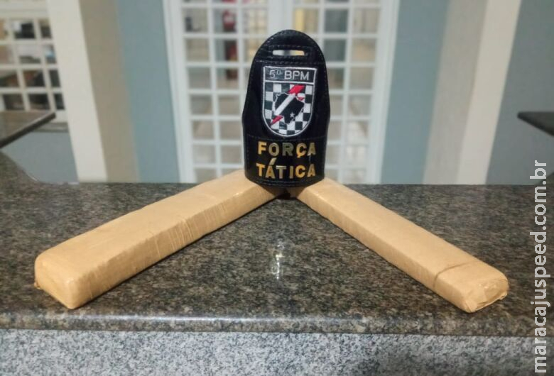 Polícia apreende maconha e prende autor de tráfico em flagrante